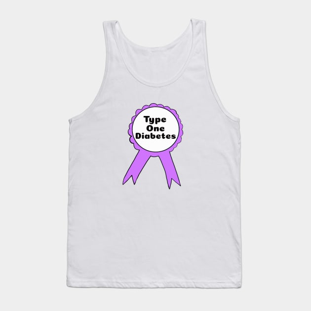 T1D Ribbon - Purple Tank Top by CatGirl101